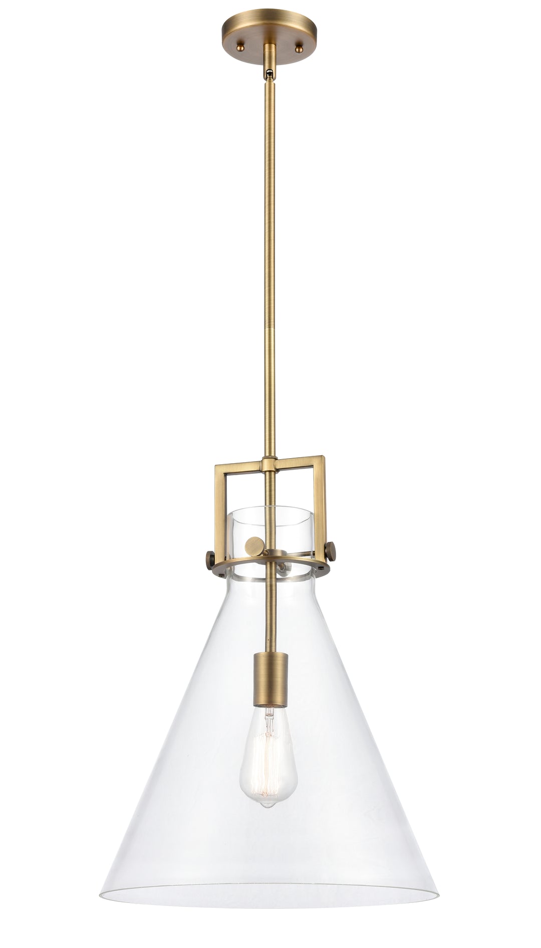 Innovations Lighting Newton Cone 14" Pendant - Brushed Brass