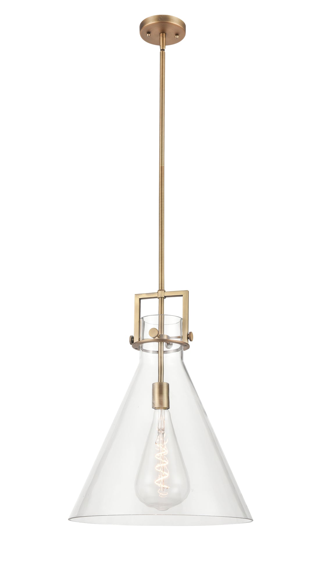 Innovations Lighting Newton Cone 16" Pendant - Brushed Brass