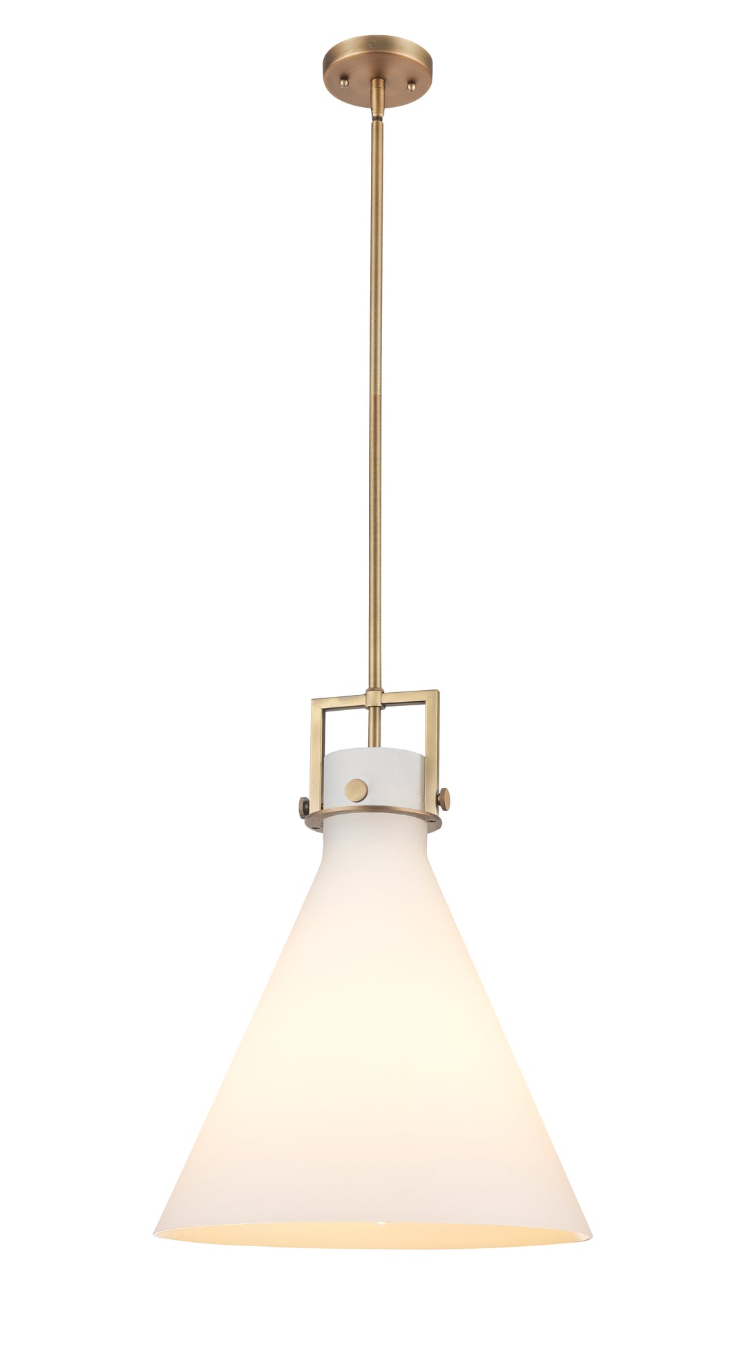 Innovations Lighting Newton Cone 16" Pendant - Brushed Brass