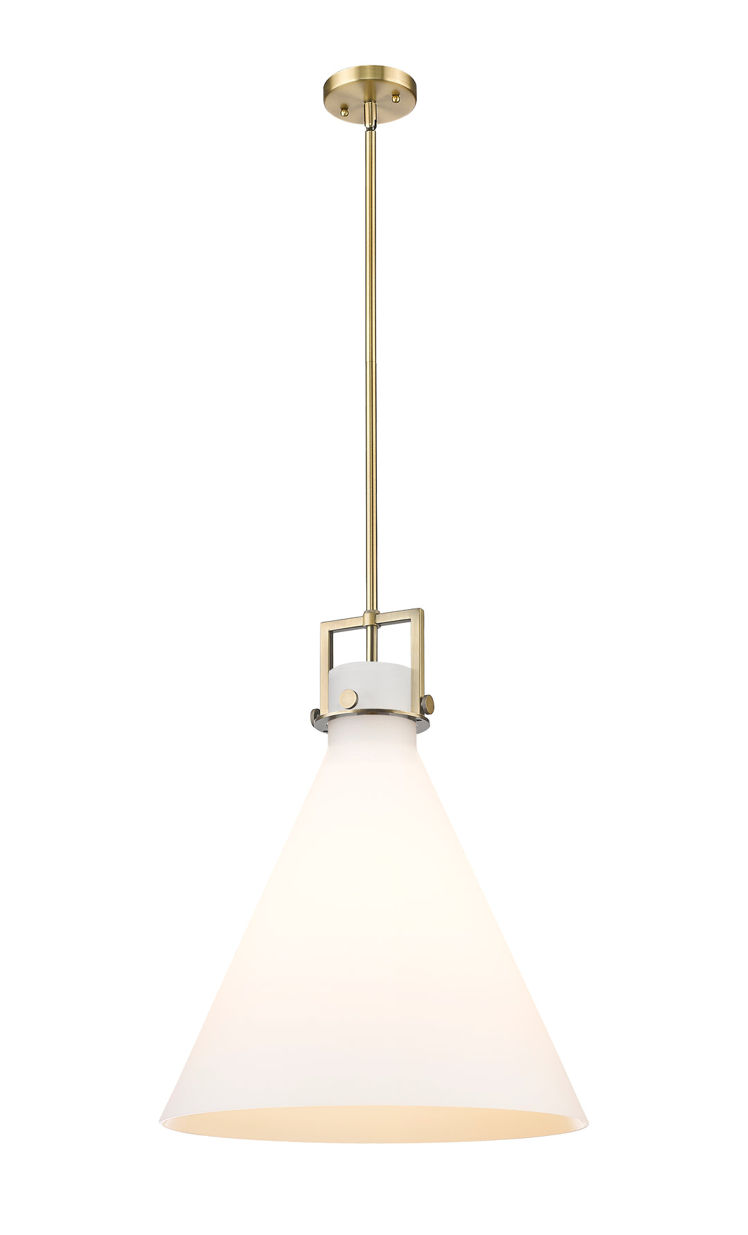 Innovations Lighting Newton Cone 18" Pendant - Brushed Brass