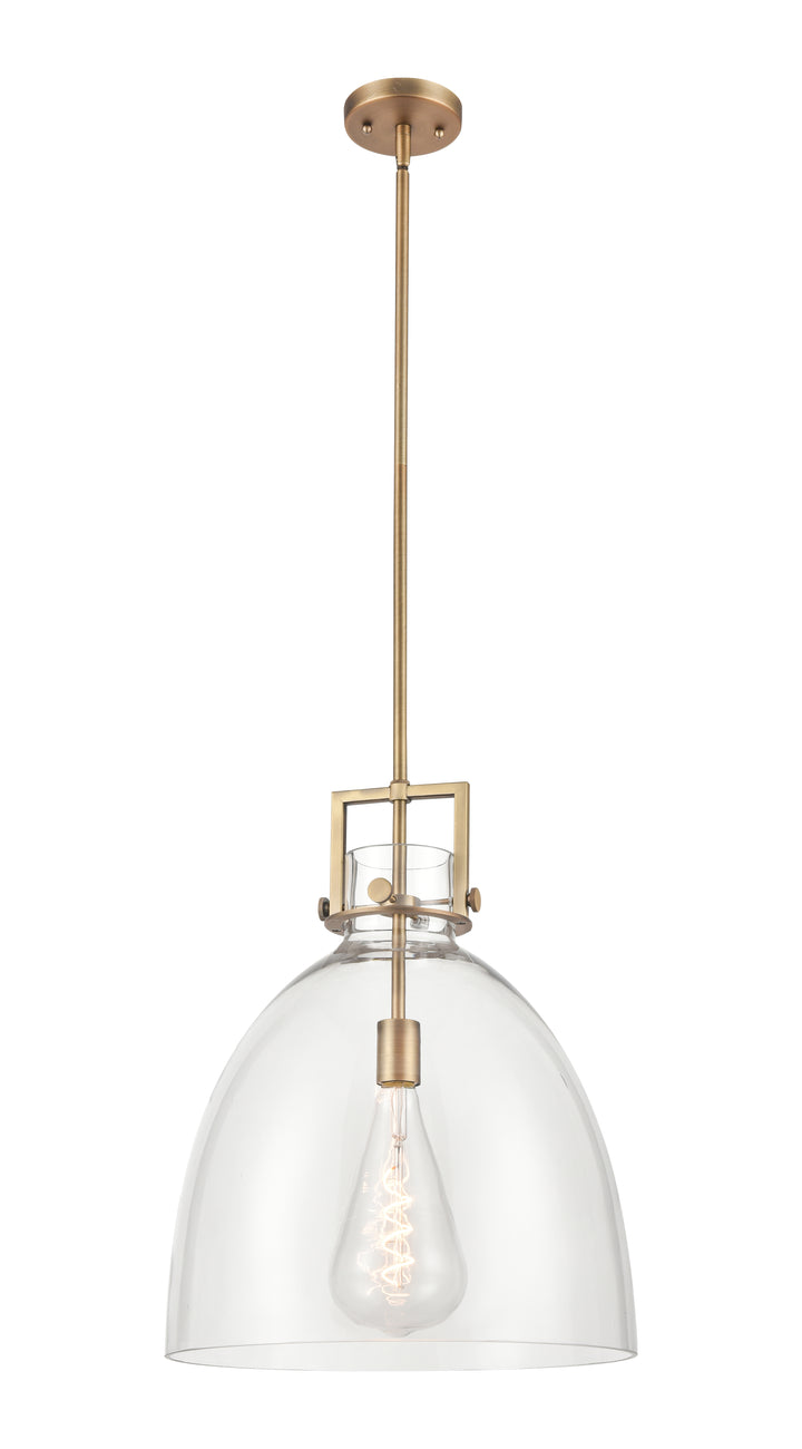 Innovations Lighting Newton Bell 16" Pendant - Brushed Brass Pendants Innovations Lighting   