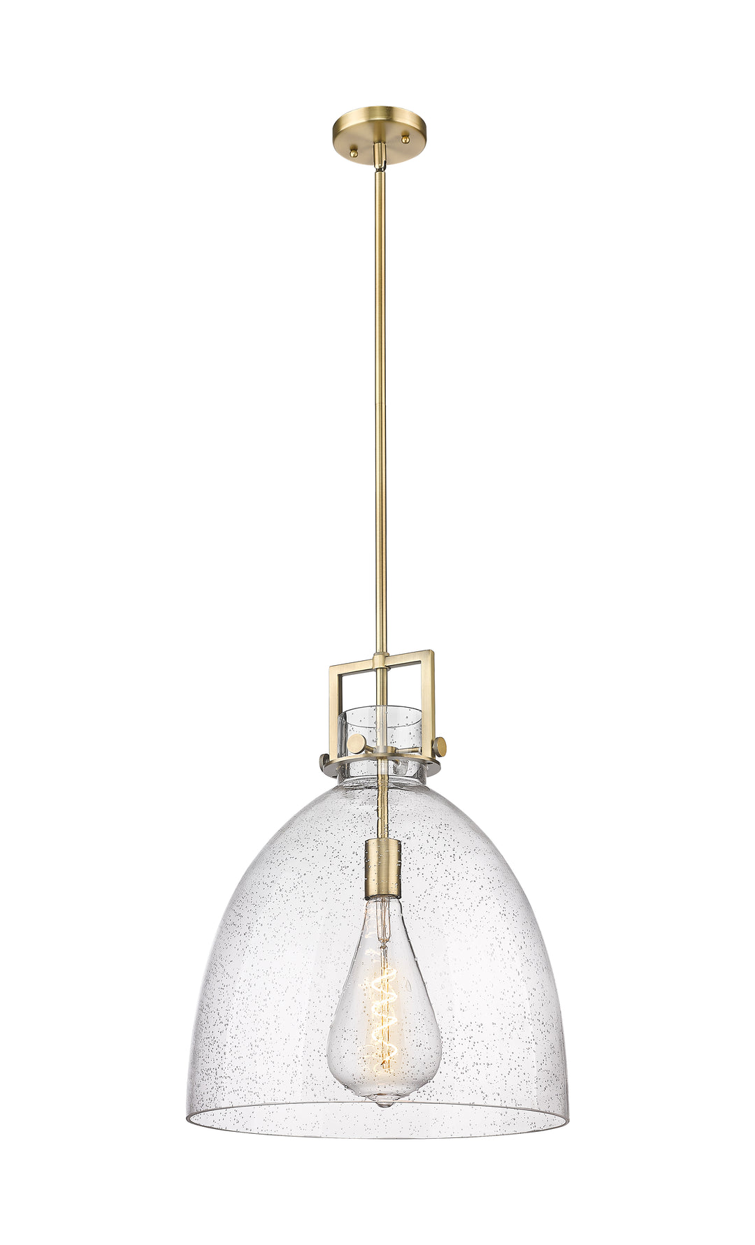 Innovations Lighting Newton Bell 16" Pendant - Brushed Brass Pendants Innovations Lighting   