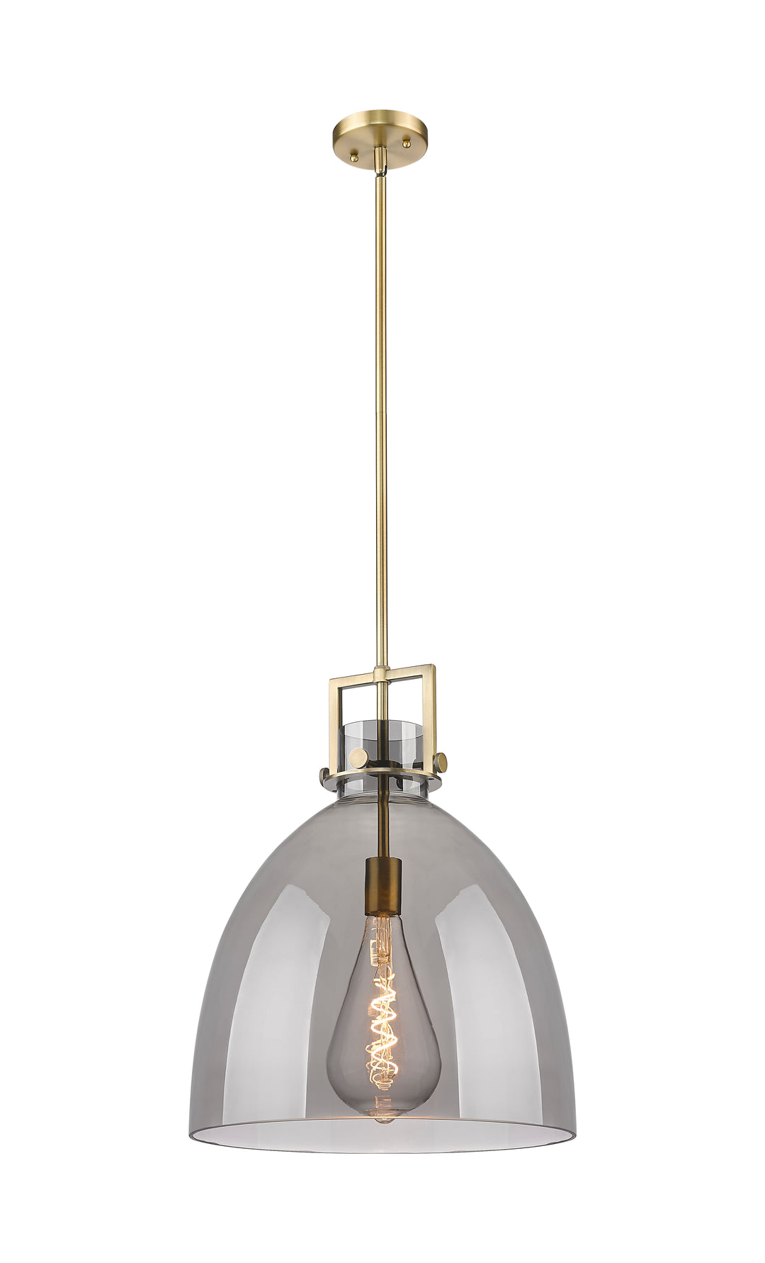 Innovations Lighting Newton Bell 16" Pendant - Brushed Brass Pendants Innovations Lighting   