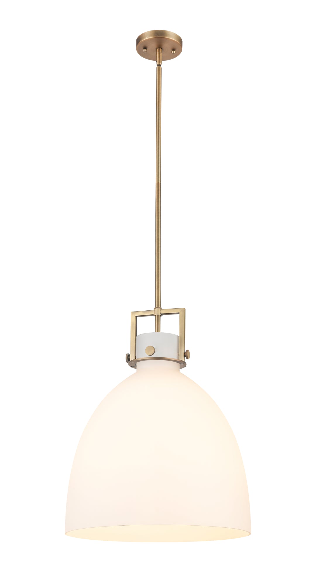 Innovations Lighting Newton Bell 16" Pendant - Brushed Brass Pendants Innovations Lighting   