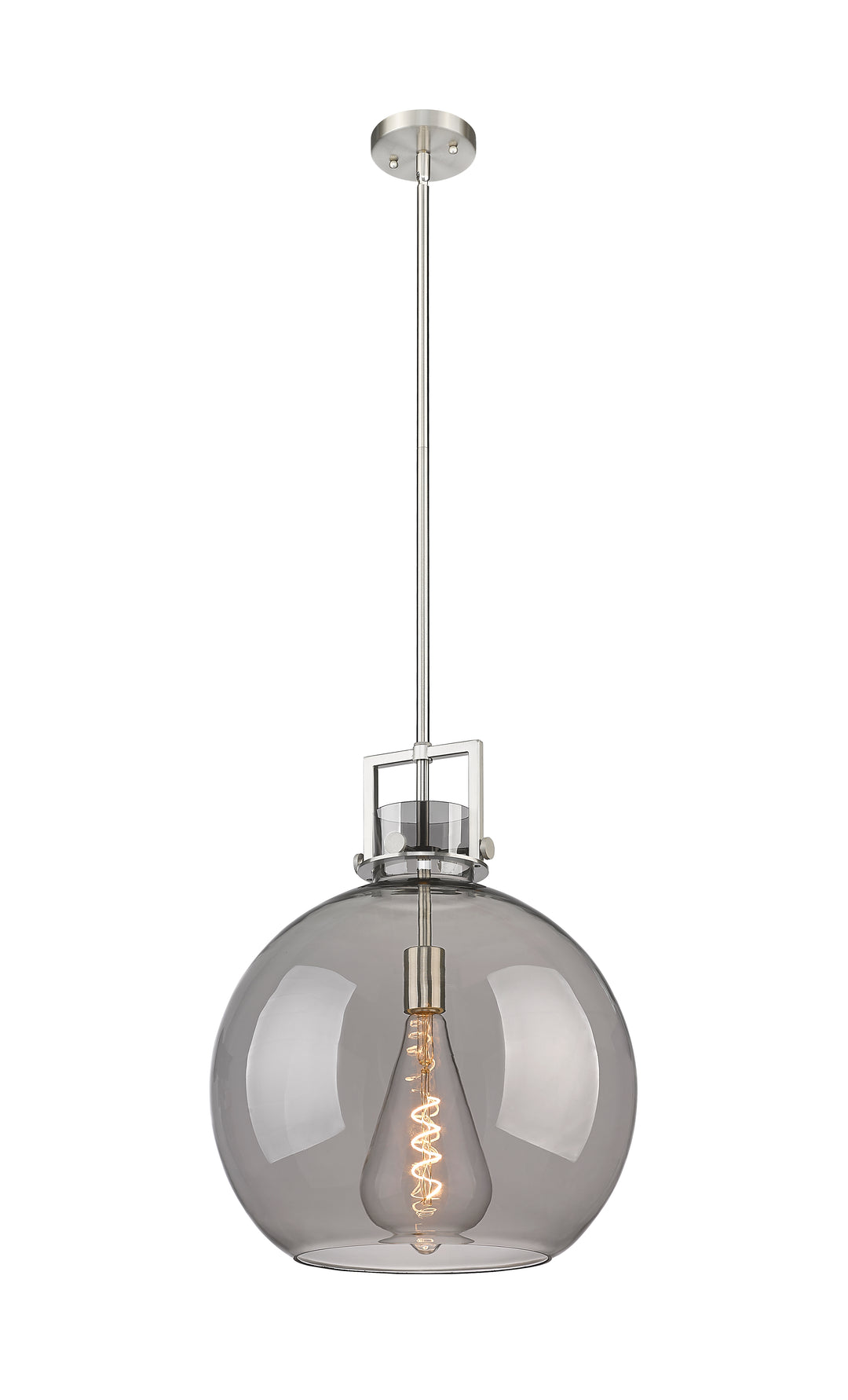 Innovations Lighting Newton Sphere 16" Pendant - Satin Nickel