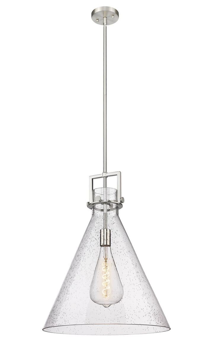 Innovations Lighting Newton Cone 18" Pendant - Brushed Satin Nickel