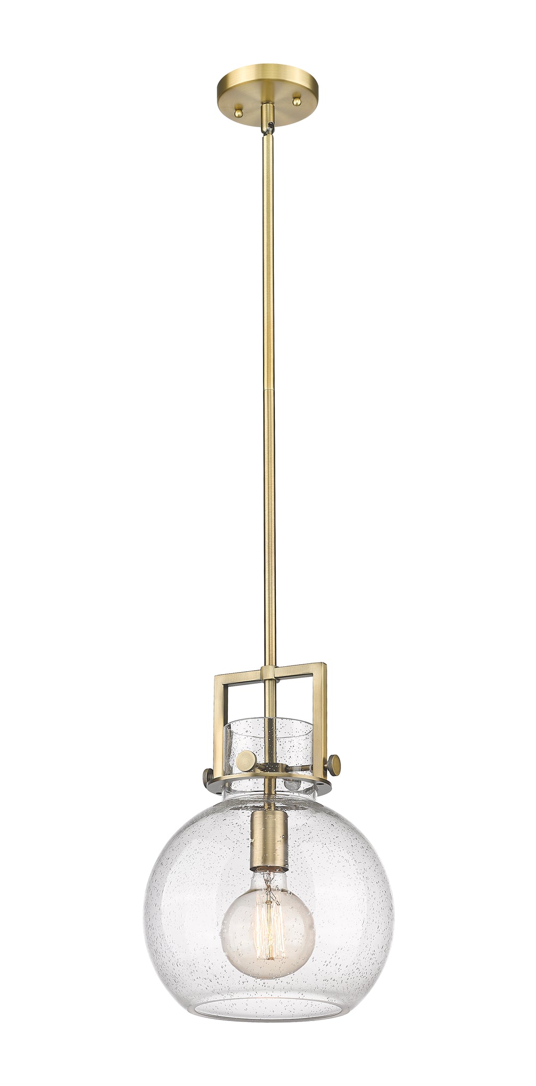 Innovations Lighting Newton Sphere 10" Mini Pendant - Brushed Brass