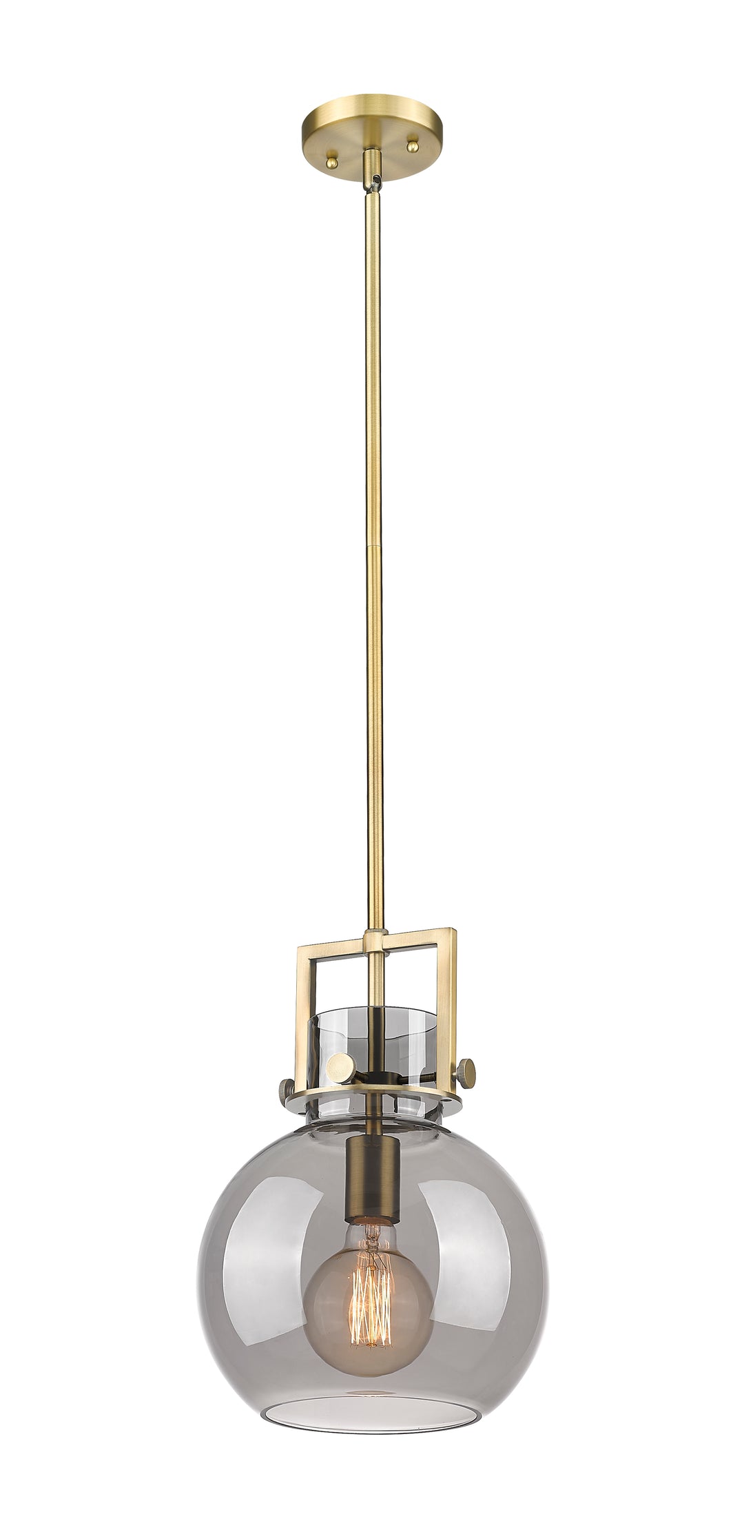 Innovations Lighting Newton Sphere 10" Mini Pendant - Brushed Brass