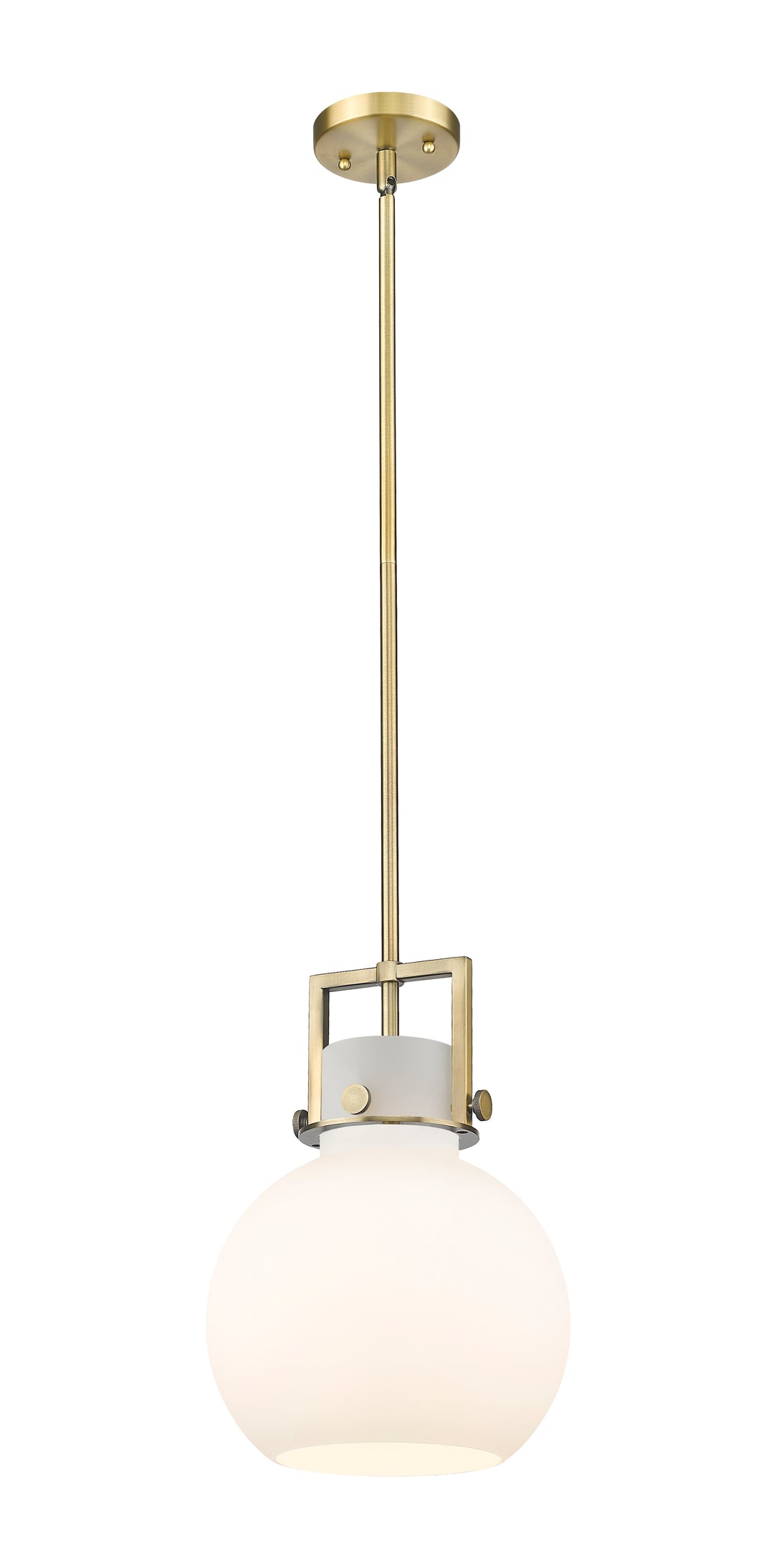 Innovations Lighting Newton Sphere 10" Mini Pendant - Brushed Brass