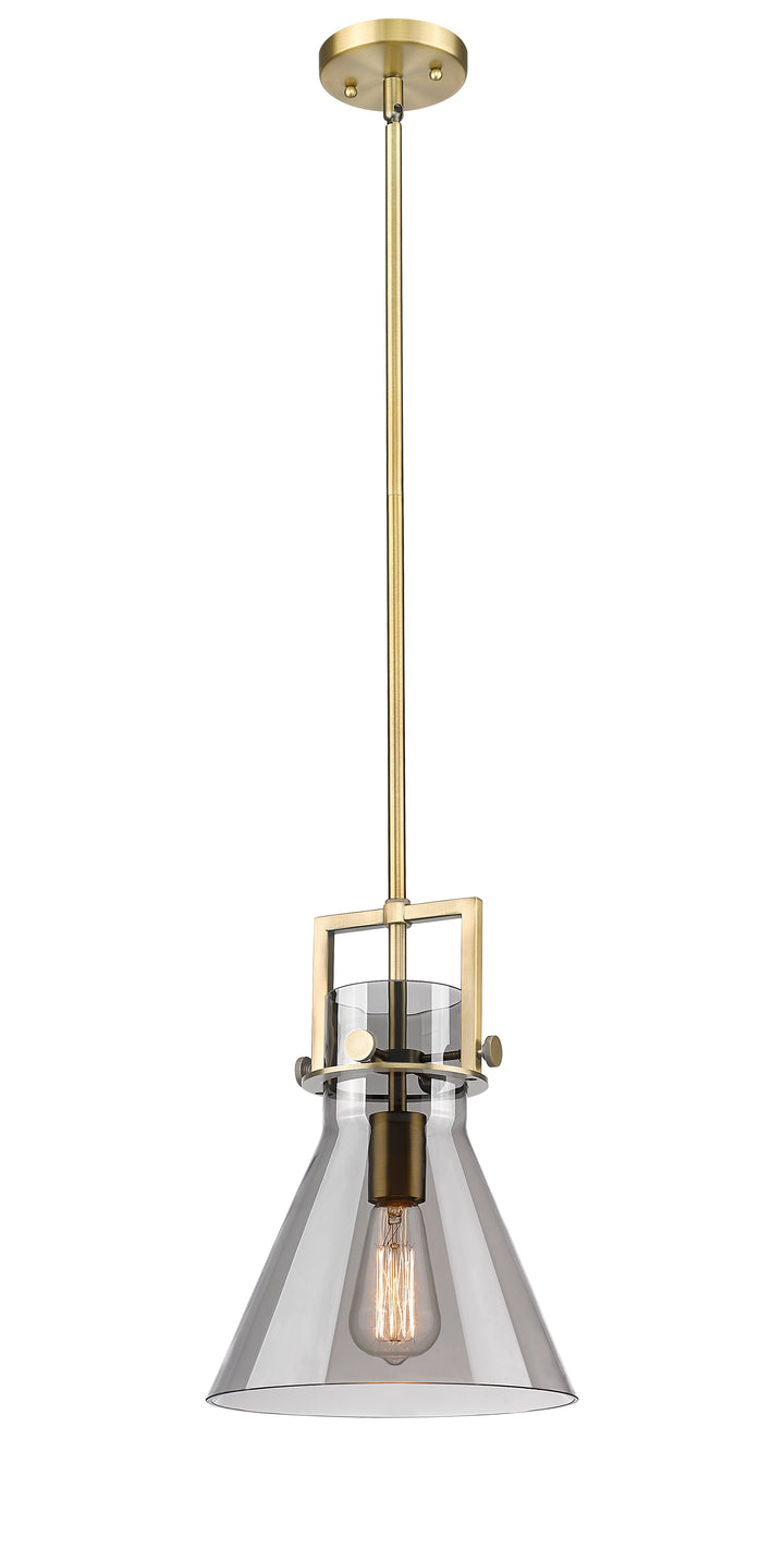 Innovations Lighting Newton Cone 10" Mini Pendant - Brushed Brass