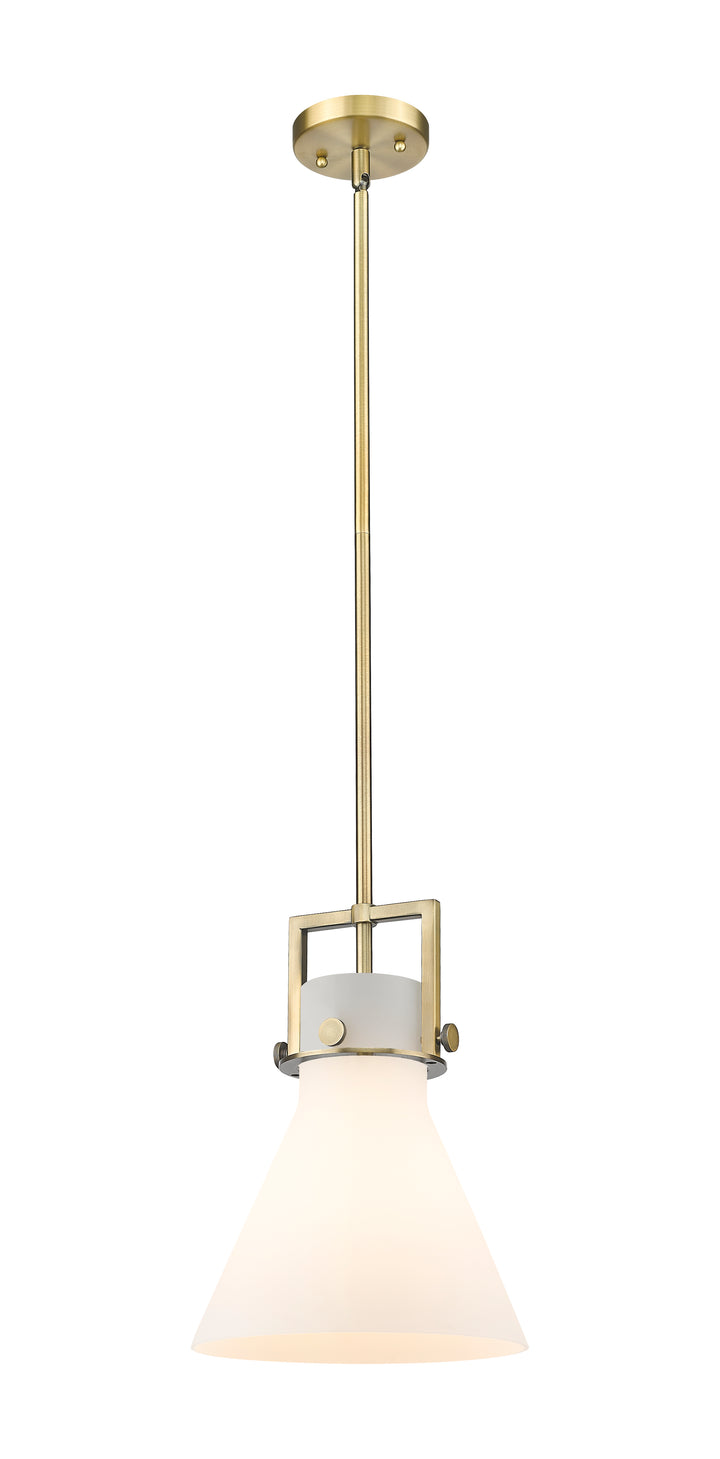 Innovations Lighting Newton Cone 10" Mini Pendant - Brushed Brass