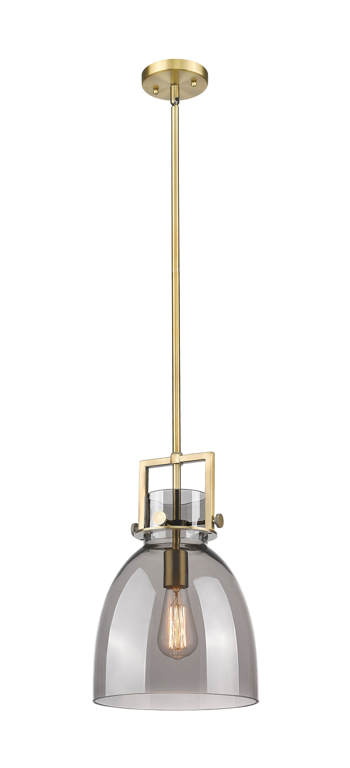 Innovations Lighting Newton Bell 10" Mini Pendant - Brushed Brass