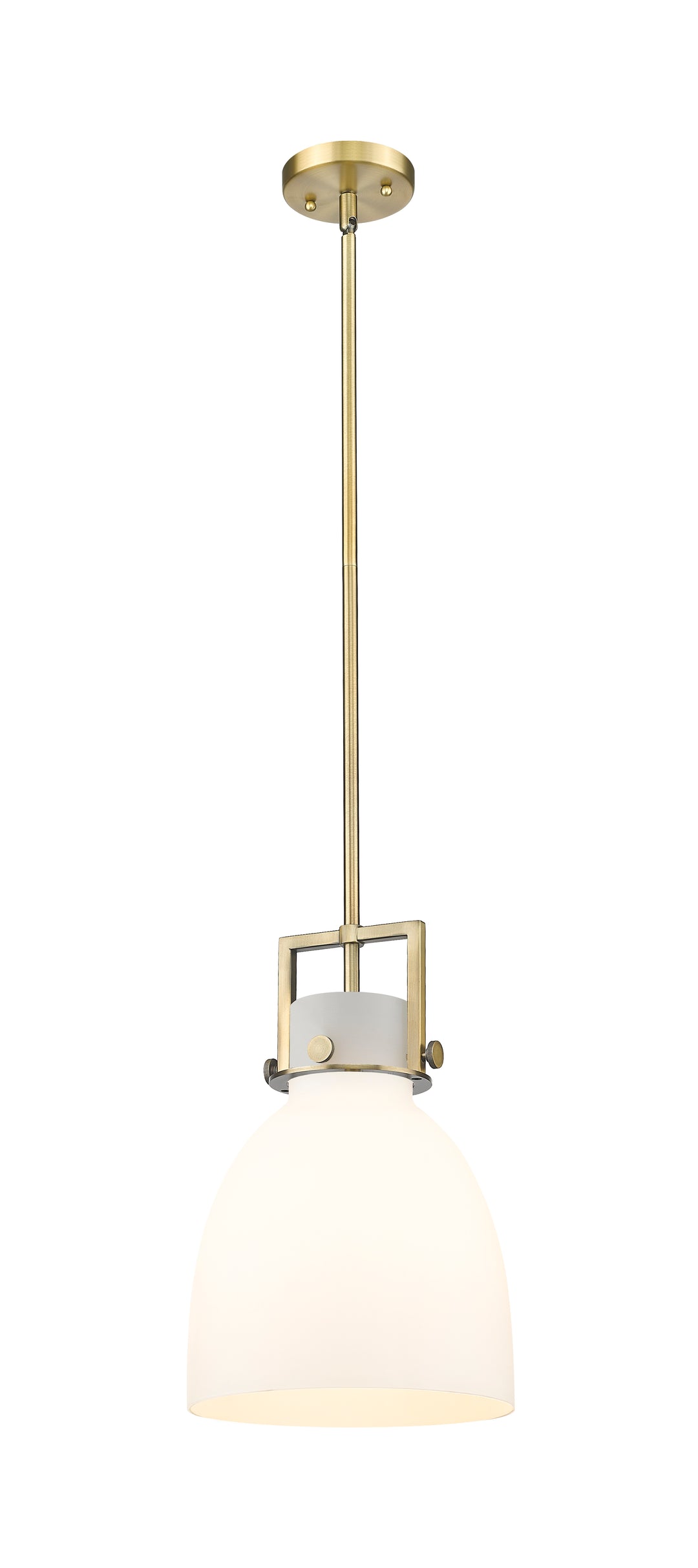 Innovations Lighting Newton Bell 10" Mini Pendant - Brushed Brass