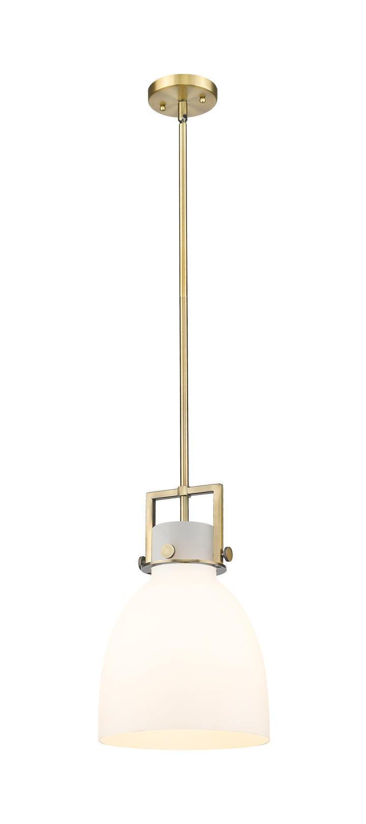 Innovations Lighting Newton Bell 10" Mini Pendant - Brushed Brass
