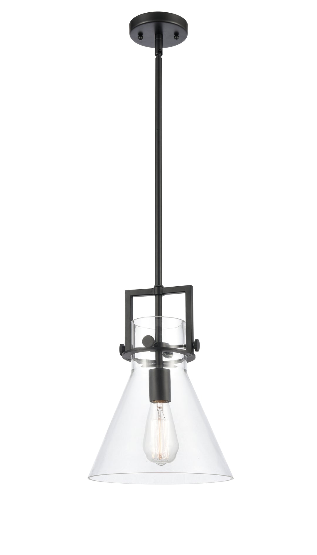 Innovations Lighting Newton Cone 10" Mini Pendant - Matte Black