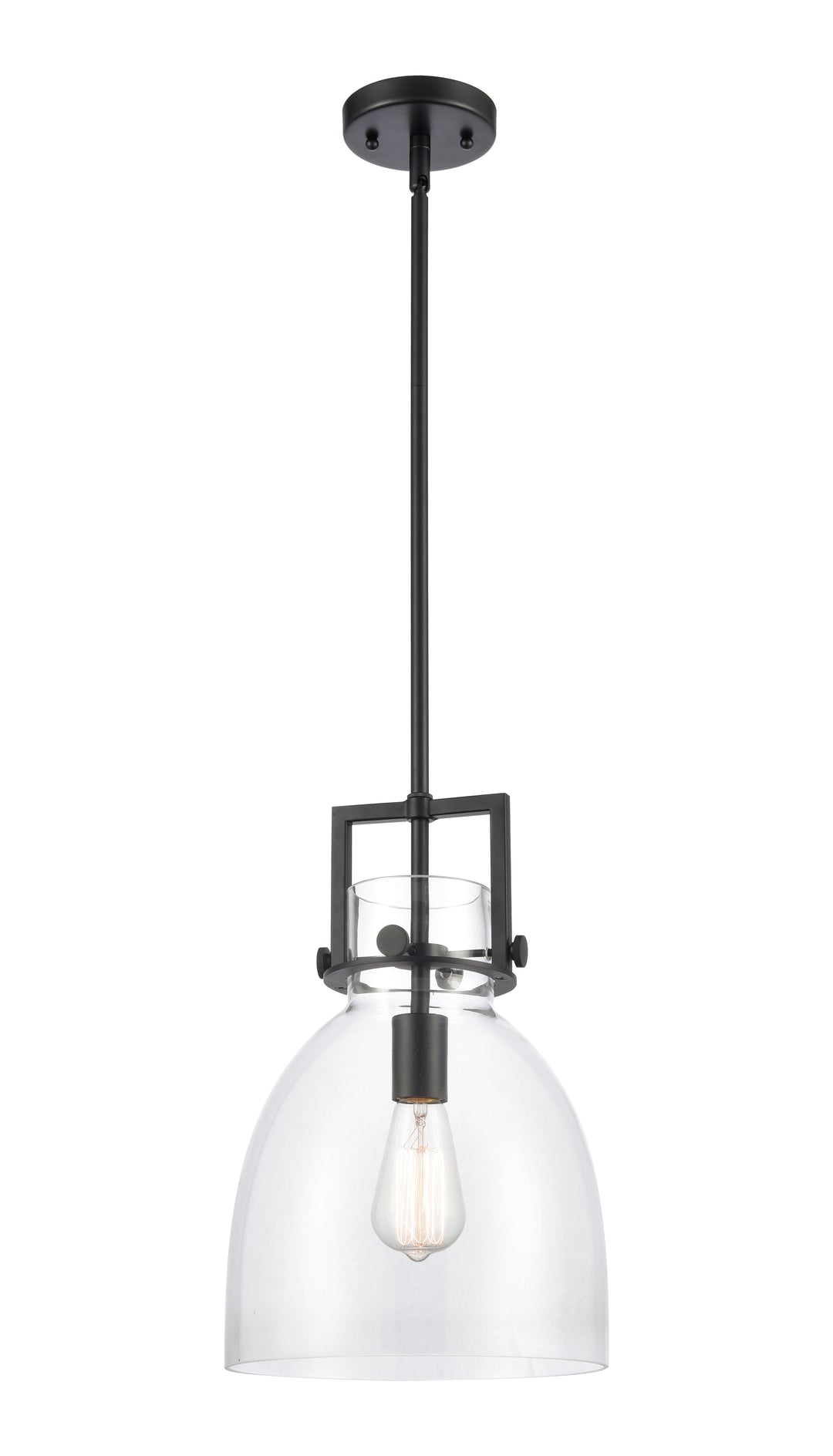 Innovations Lighting Newton Bell 10" Mini Pendant - Matte Black