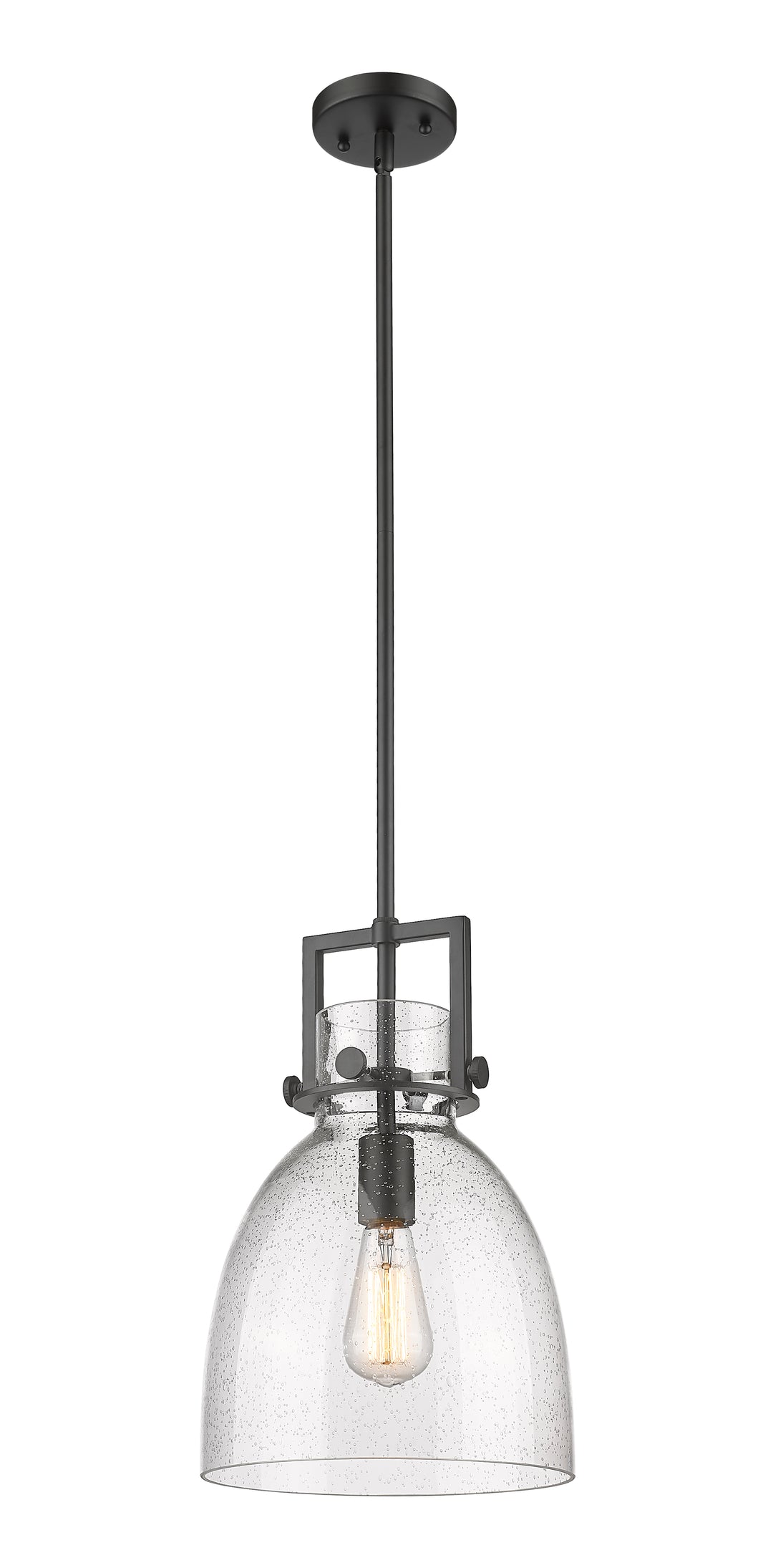 Innovations Lighting Newton Bell 10" Mini Pendant - Matte Black