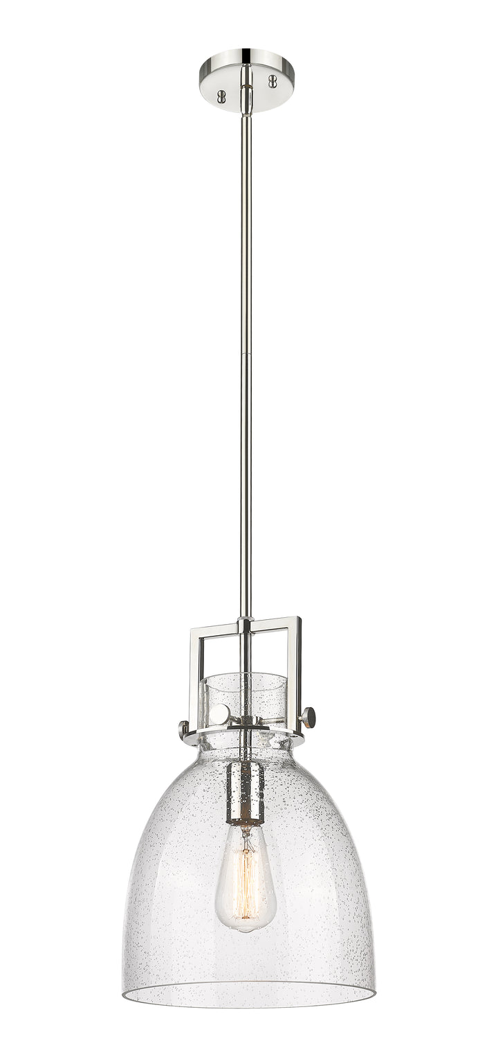 Innovations Lighting Newton Bell 10" Mini Pendant - Polished Nickel