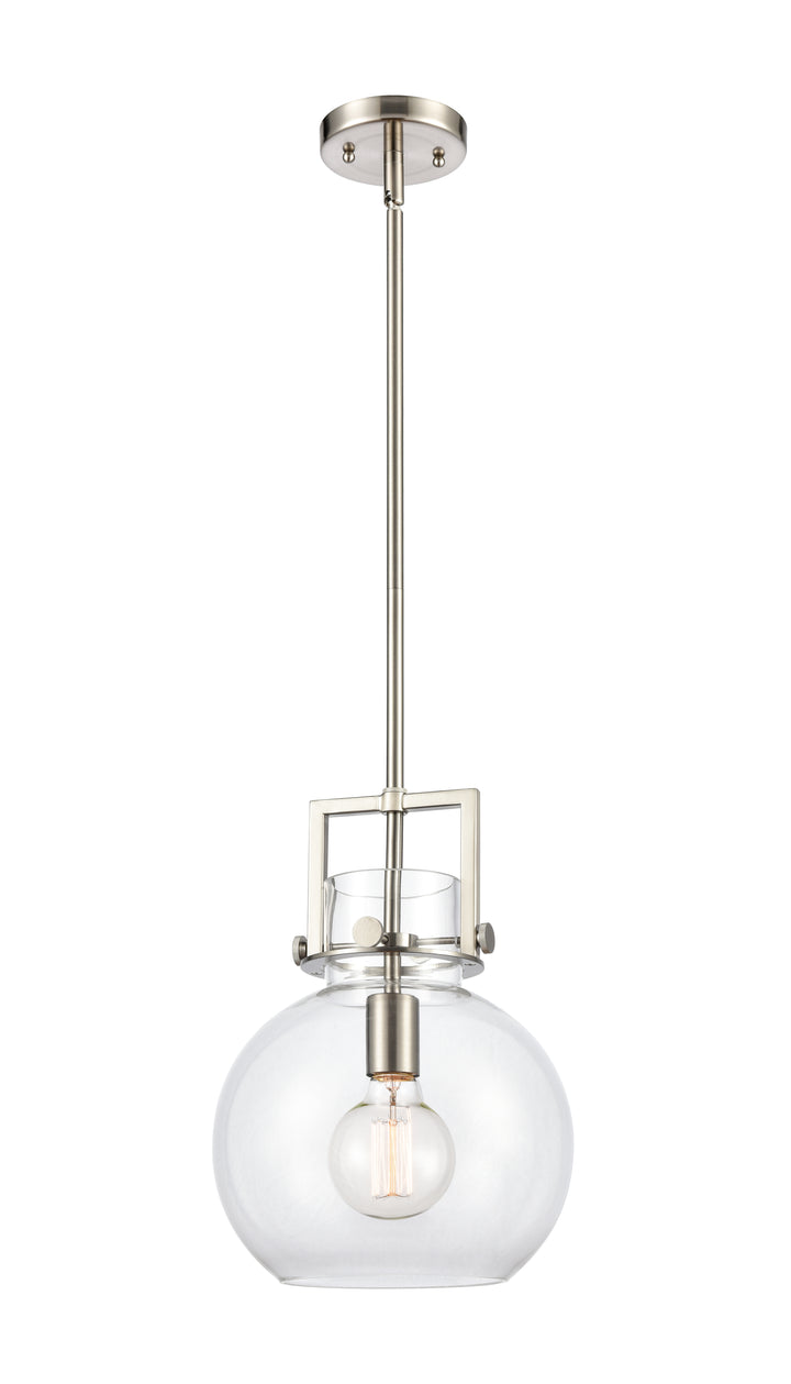 Innovations Lighting Newton Sphere 10" Mini Pendant - Satin Nickel