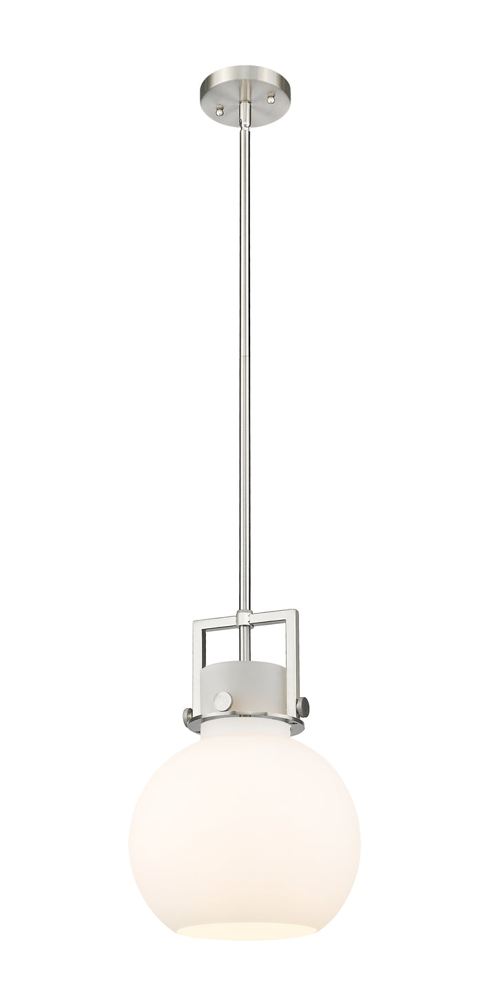 Innovations Lighting Newton Sphere 10" Mini Pendant - Satin Nickel