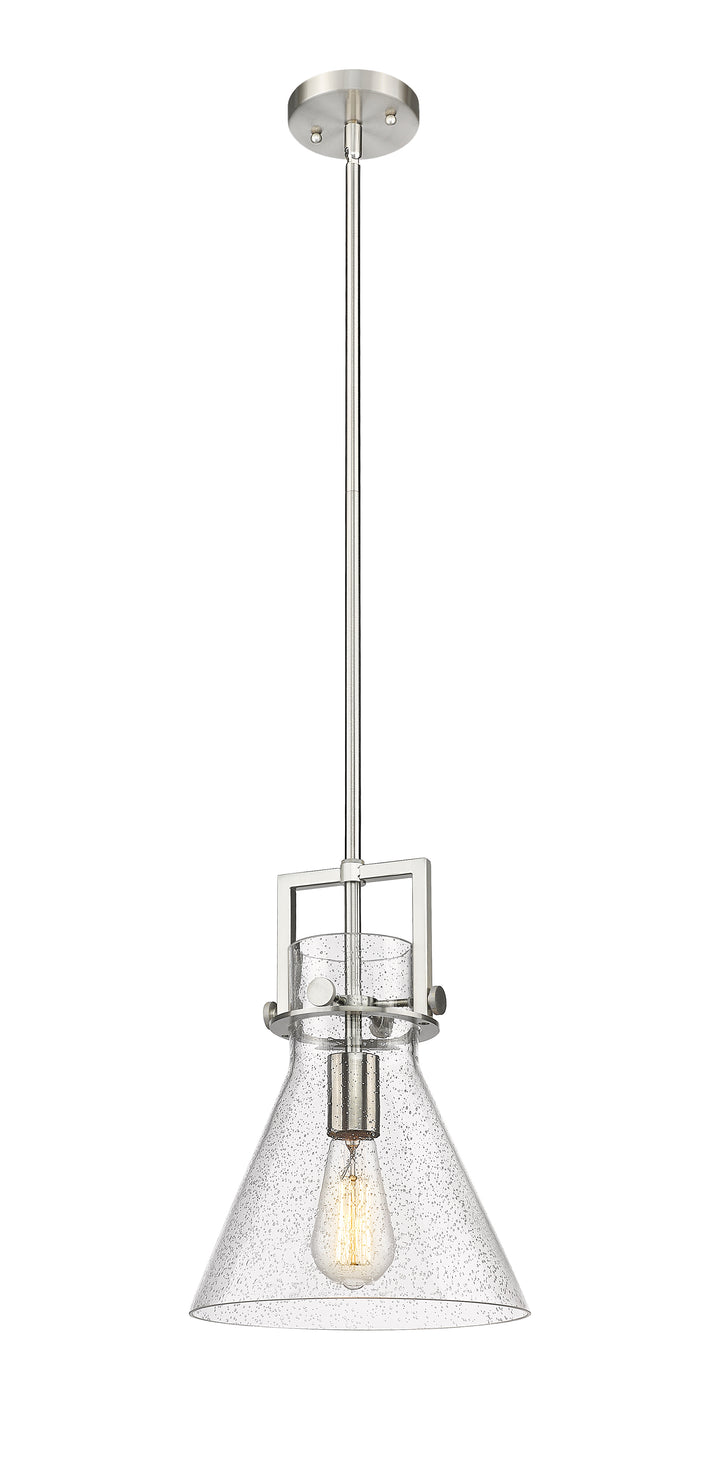 Innovations Lighting Newton Cone 10" Mini Pendant - Brushed Satin Nickel