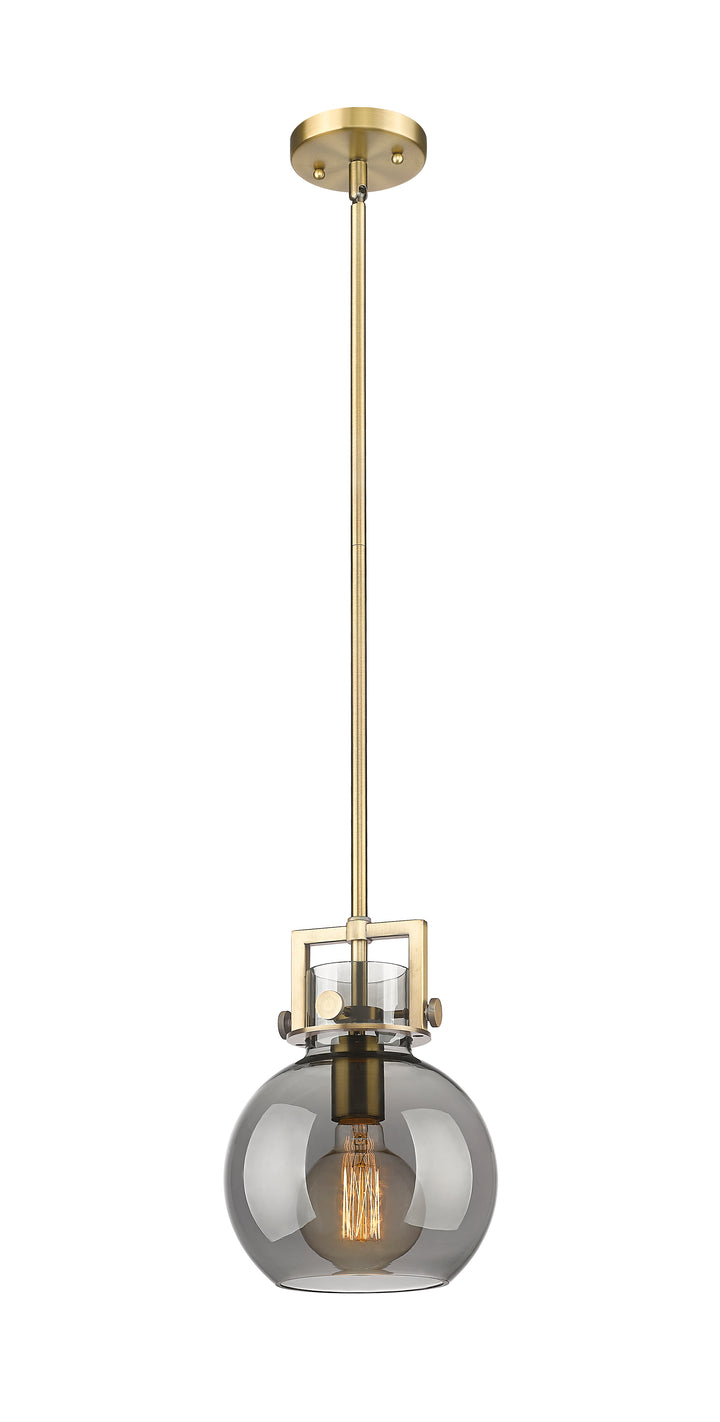 Innovations Lighting Newton Sphere 8" Mini Pendant - Brushed Brass