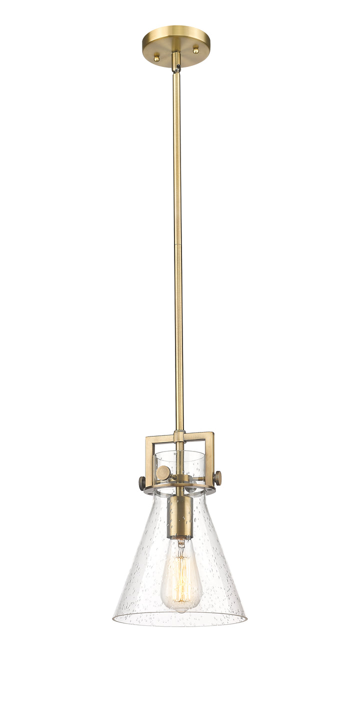 Innovations Lighting Newton Cone 8" Mini Pendant - Brushed Brass