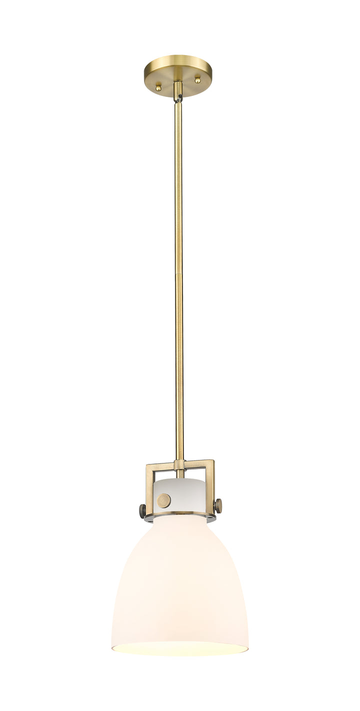 Innovations Lighting Newton Bell 8" Mini Pendant - Brushed Brass