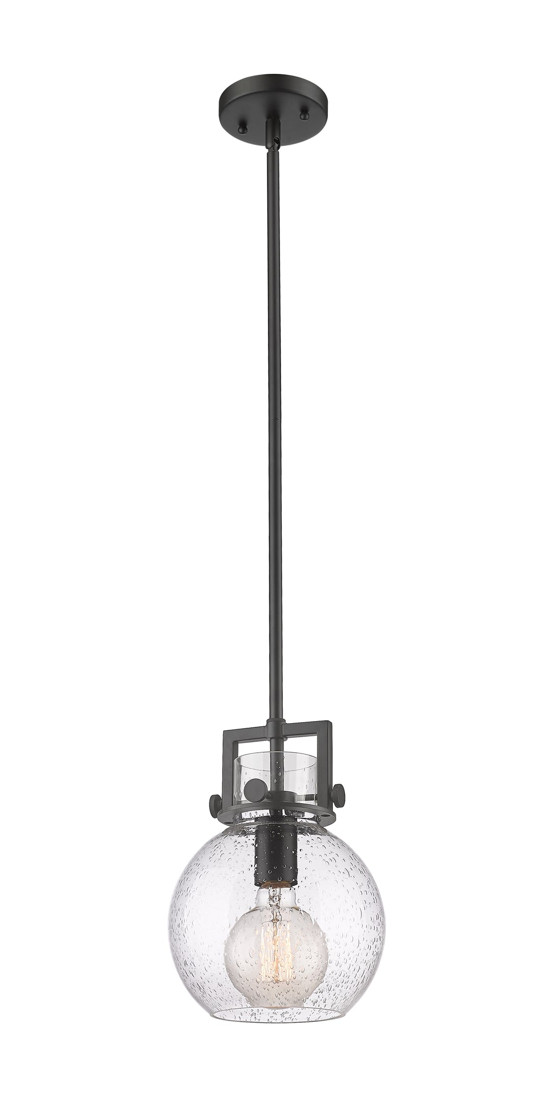 Innovations Lighting Newton Sphere 8" Mini Pendant - Matte Black