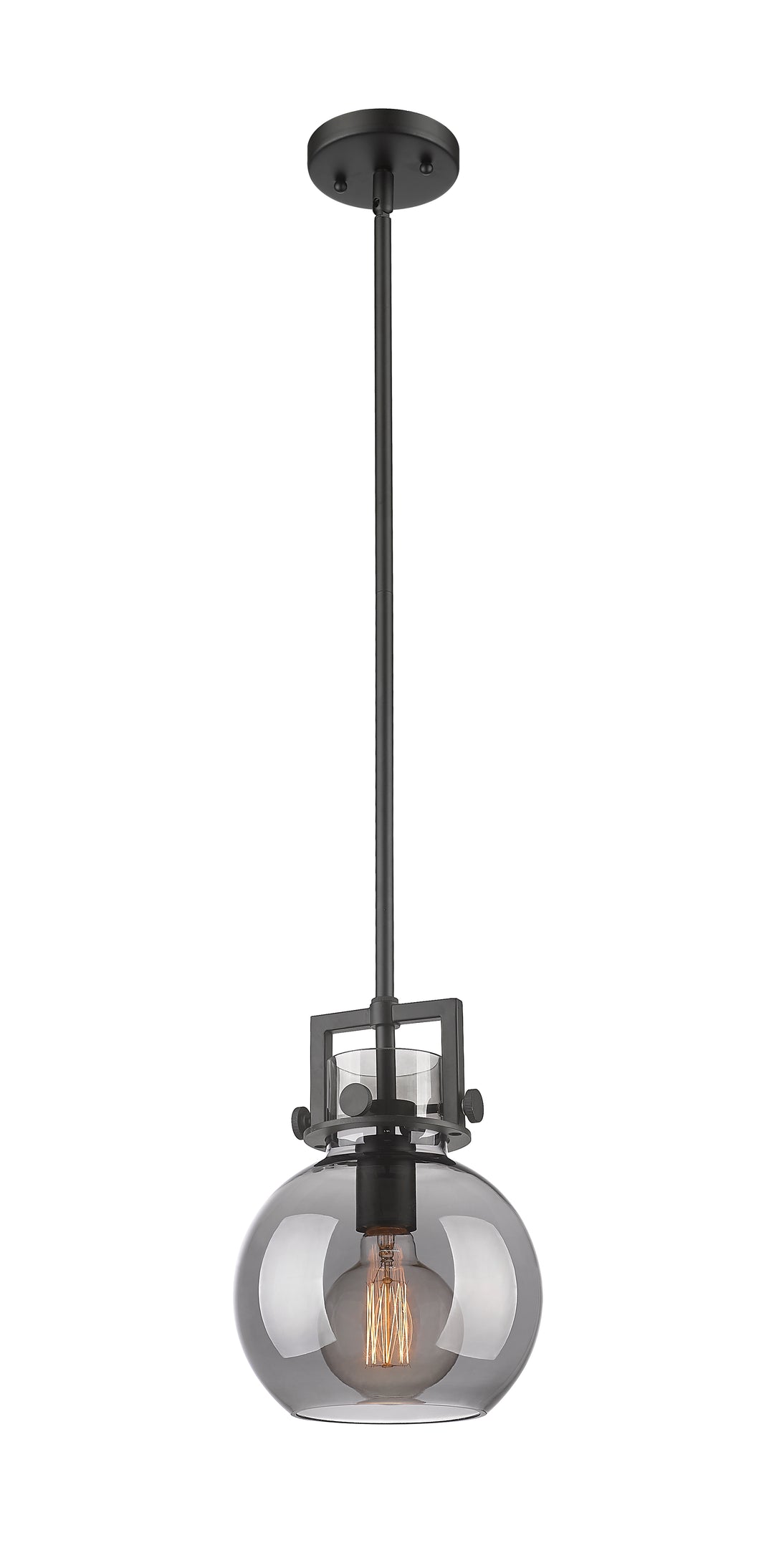 Innovations Lighting Newton Sphere 8" Mini Pendant - Matte Black