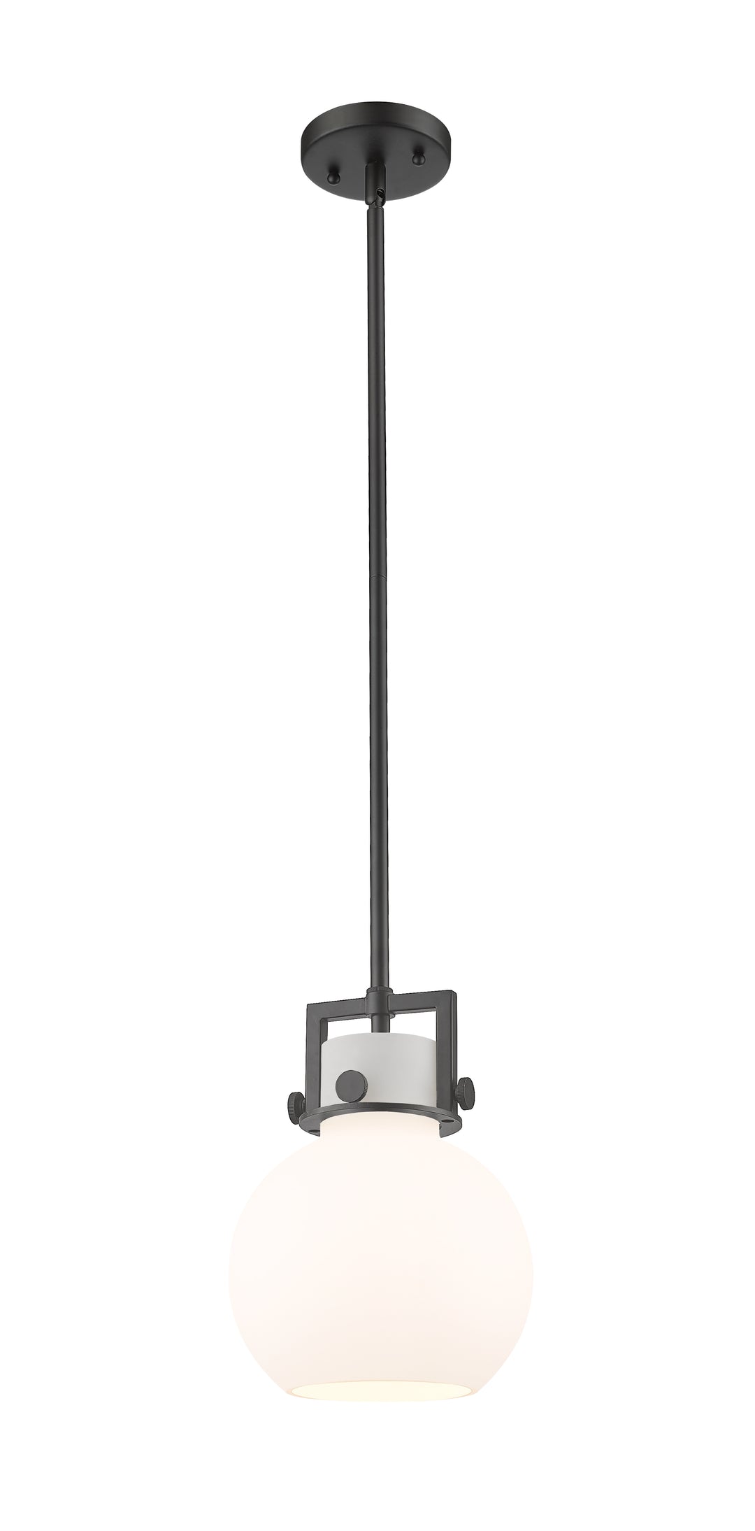 Innovations Lighting Newton Sphere 8" Mini Pendant - Matte Black