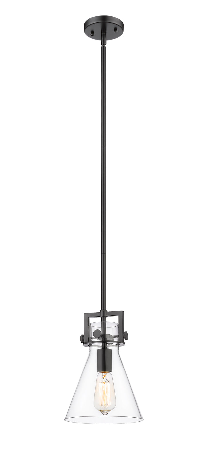 Innovations Lighting Newton Cone 8" Mini Pendant - Matte Black