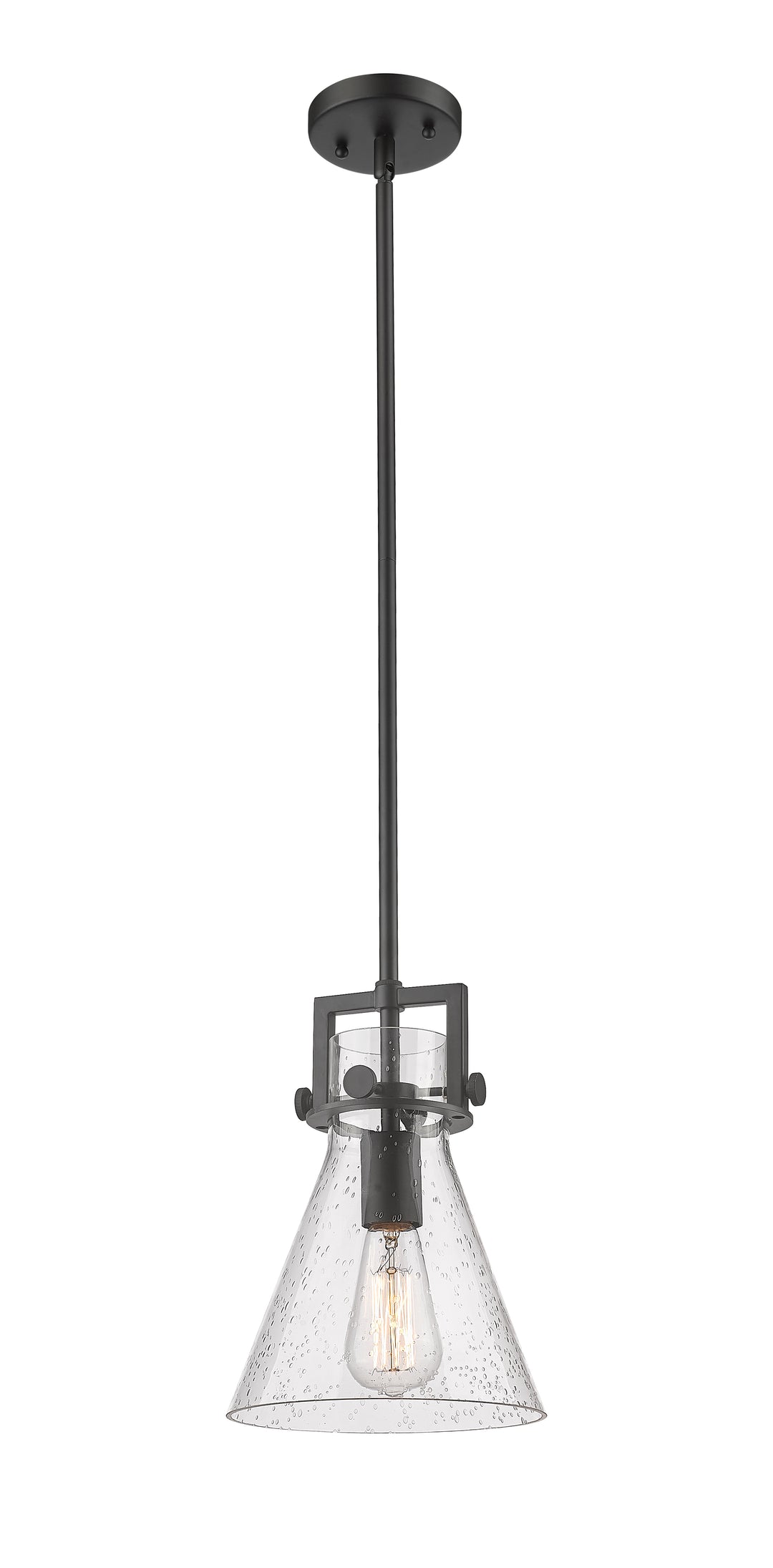 Innovations Lighting Newton Cone 8" Mini Pendant - Matte Black