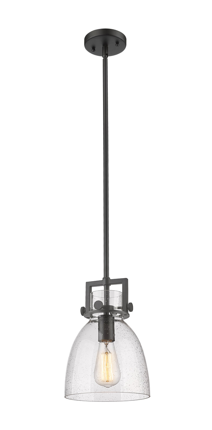 Innovations Lighting Newton Bell 8" Mini Pendant - Matte Black