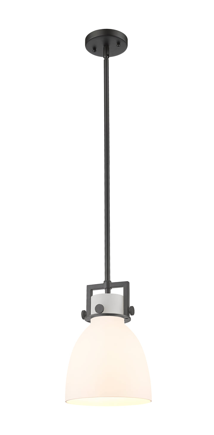 Innovations Lighting Newton Bell 8" Mini Pendant - Matte Black