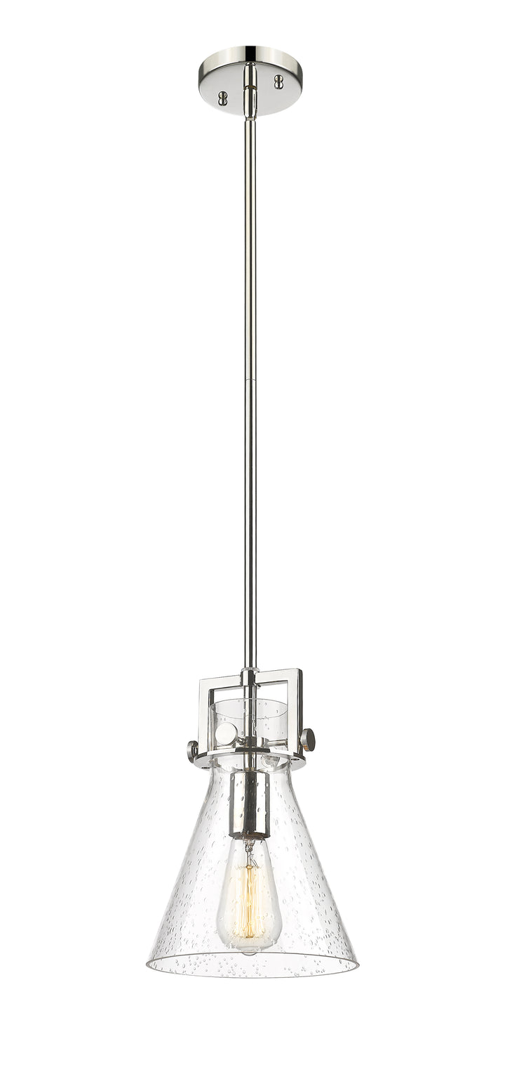 Innovations Lighting Newton Cone 8" Mini Pendant - Polished Nickel