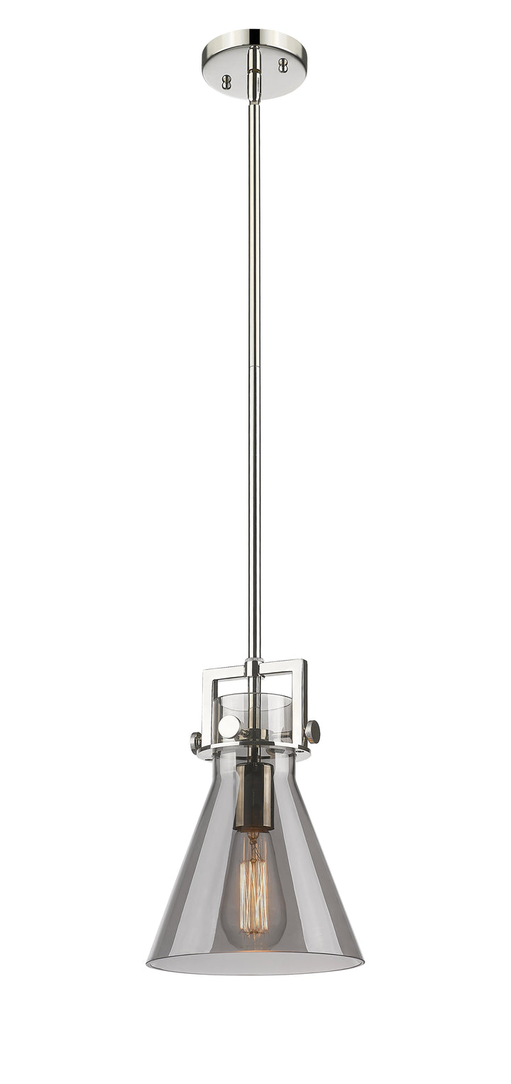 Innovations Lighting Newton Cone 8" Mini Pendant - Polished Nickel