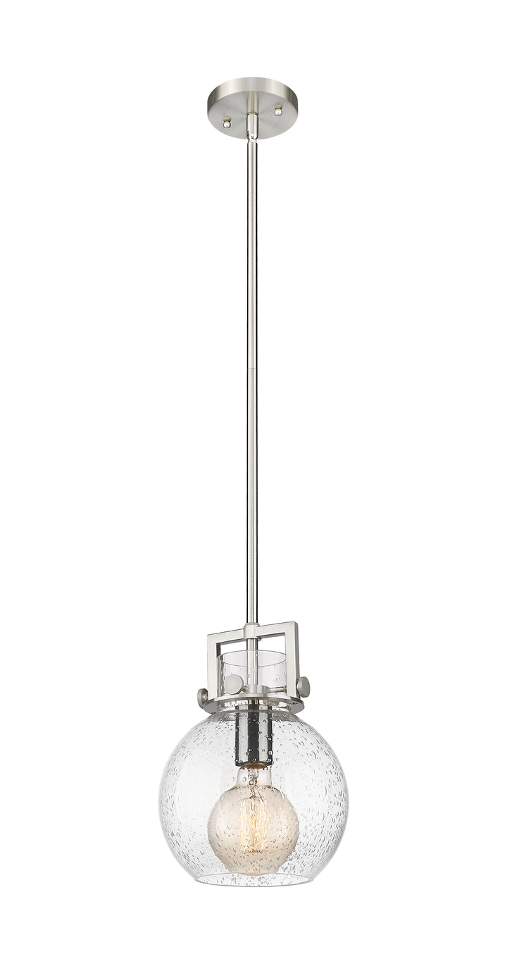 Innovations Lighting Newton Sphere 8" Mini Pendant - Satin Nickel