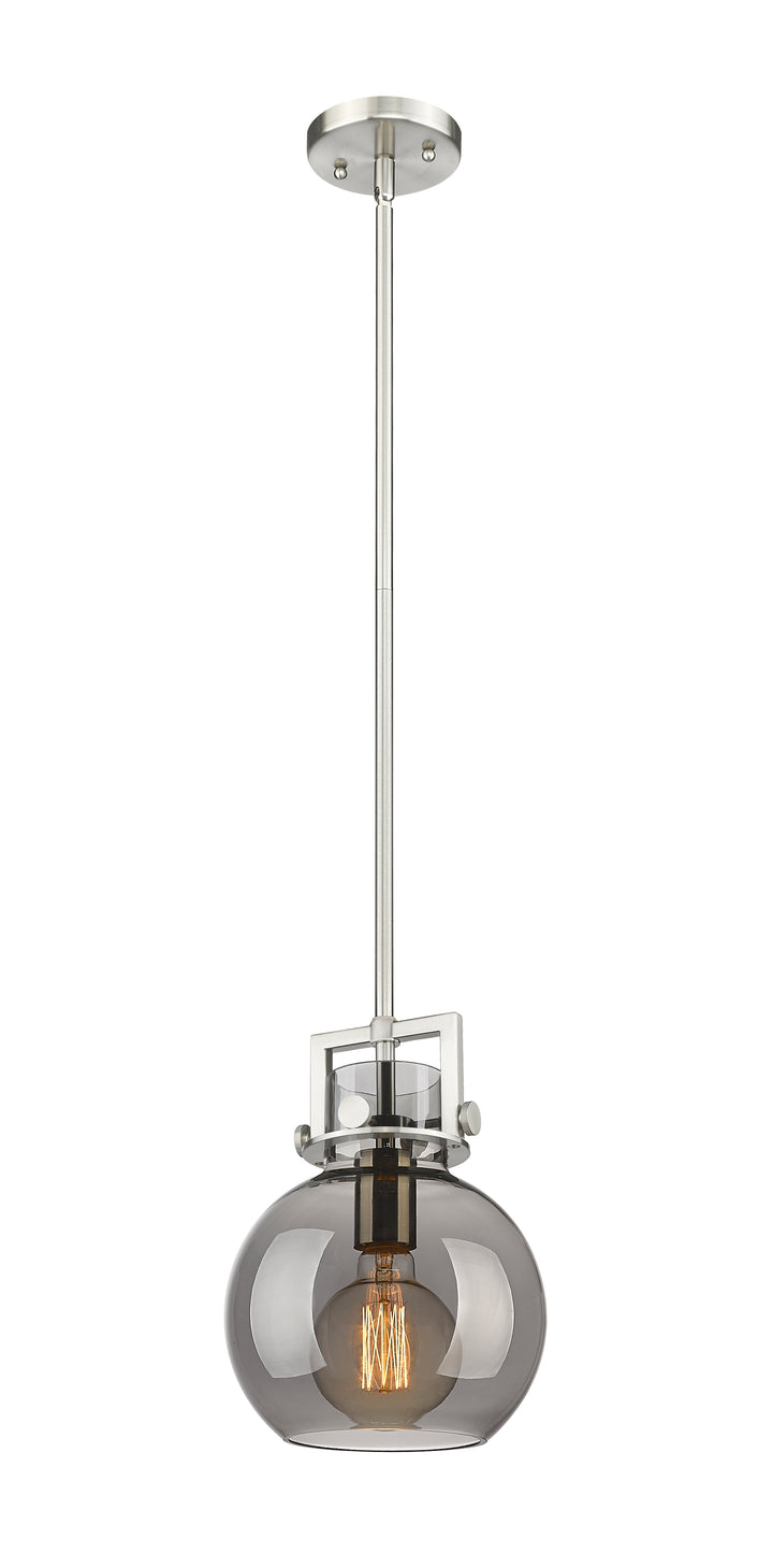 Innovations Lighting Newton Sphere 8" Mini Pendant - Satin Nickel