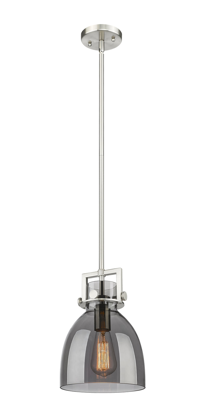 Innovations Lighting Newton Bell 8" Mini Pendant - Satin Nickel