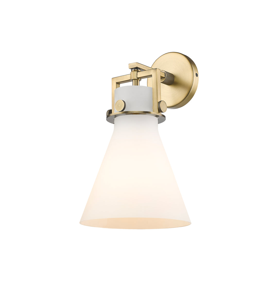 Innovations Lighting Newton Cone 8" Sconce - Brushed Brass