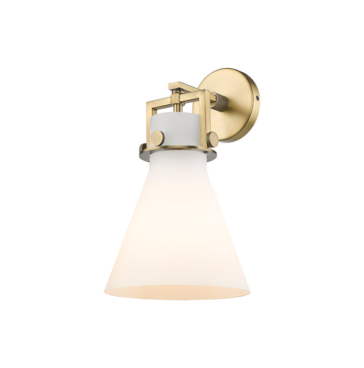 Innovations Lighting Newton Cone 8" Sconce - Brushed Brass