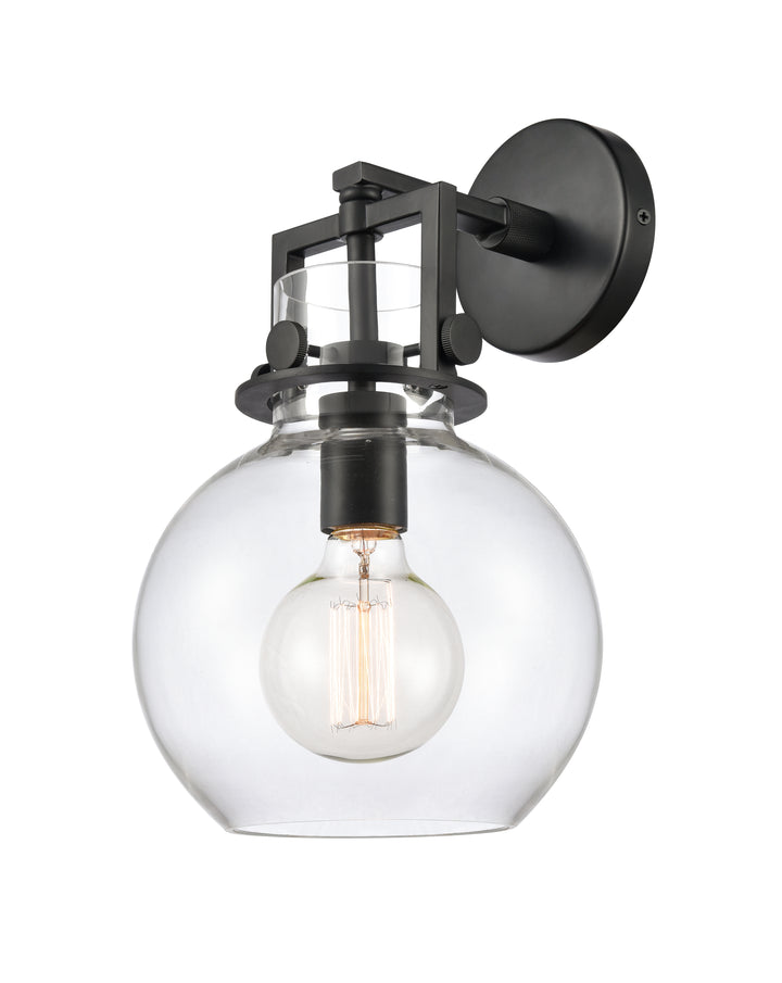 Innovations Lighting Newton Sphere 8" Sconce - Matte Black