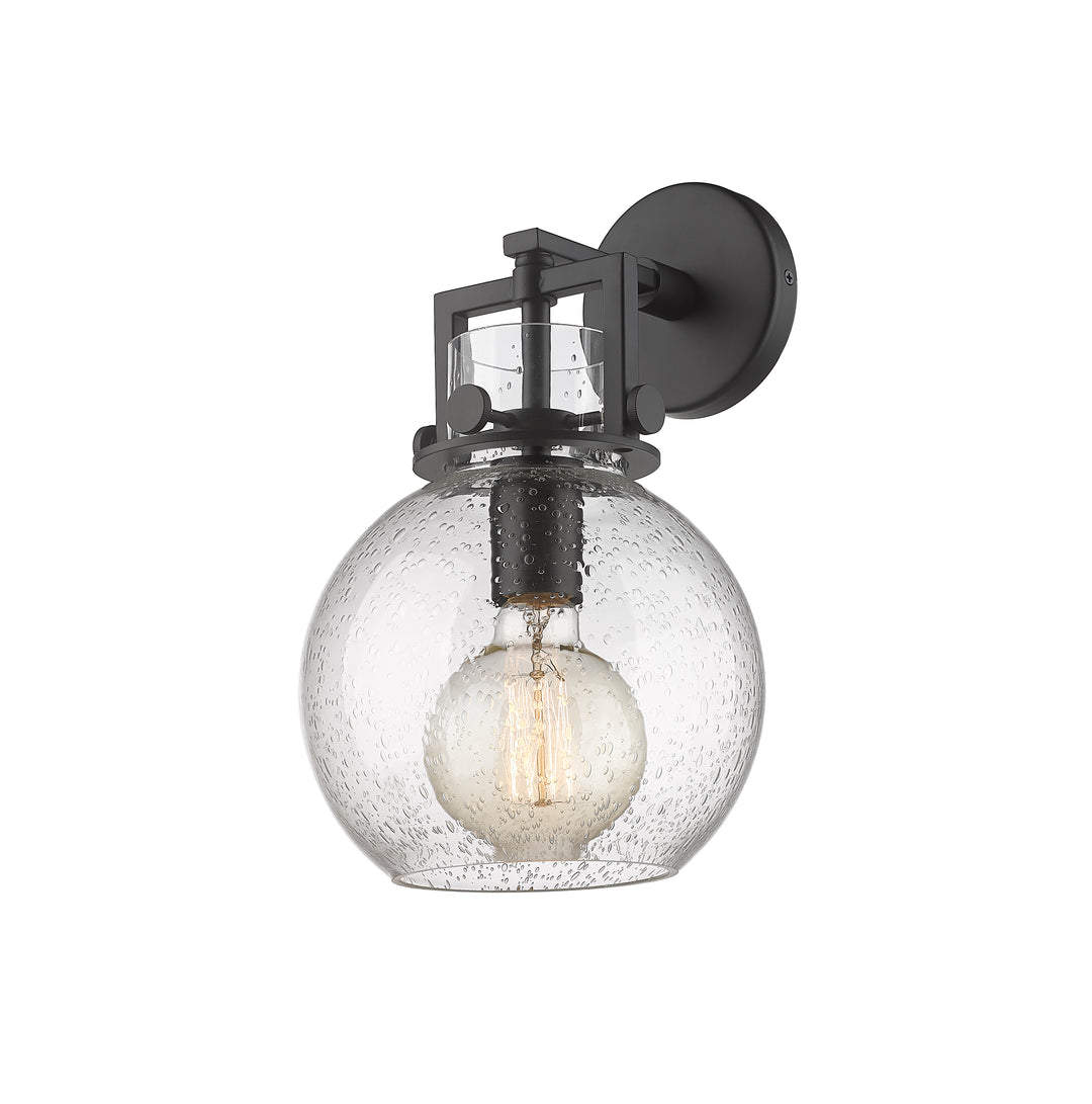 Innovations Lighting Newton Sphere 8" Sconce - Matte Black