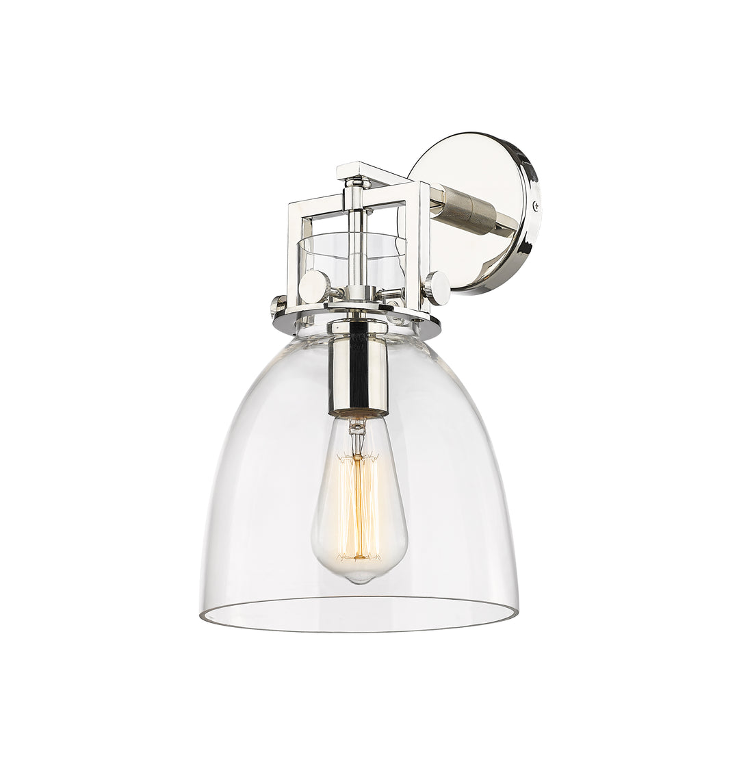 Innovations Lighting Newton Bell 8" Sconce - Polished Nickel