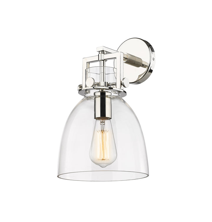 Innovations Lighting Newton Bell 8" Sconce - Polished Nickel