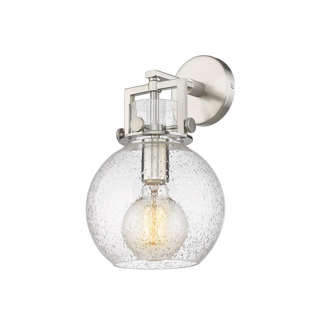 Innovations Lighting Newton Sphere 8" Sconce - Satin Nickel