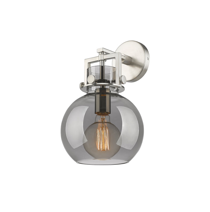 Innovations Lighting Newton Sphere 8" Sconce - Satin Nickel