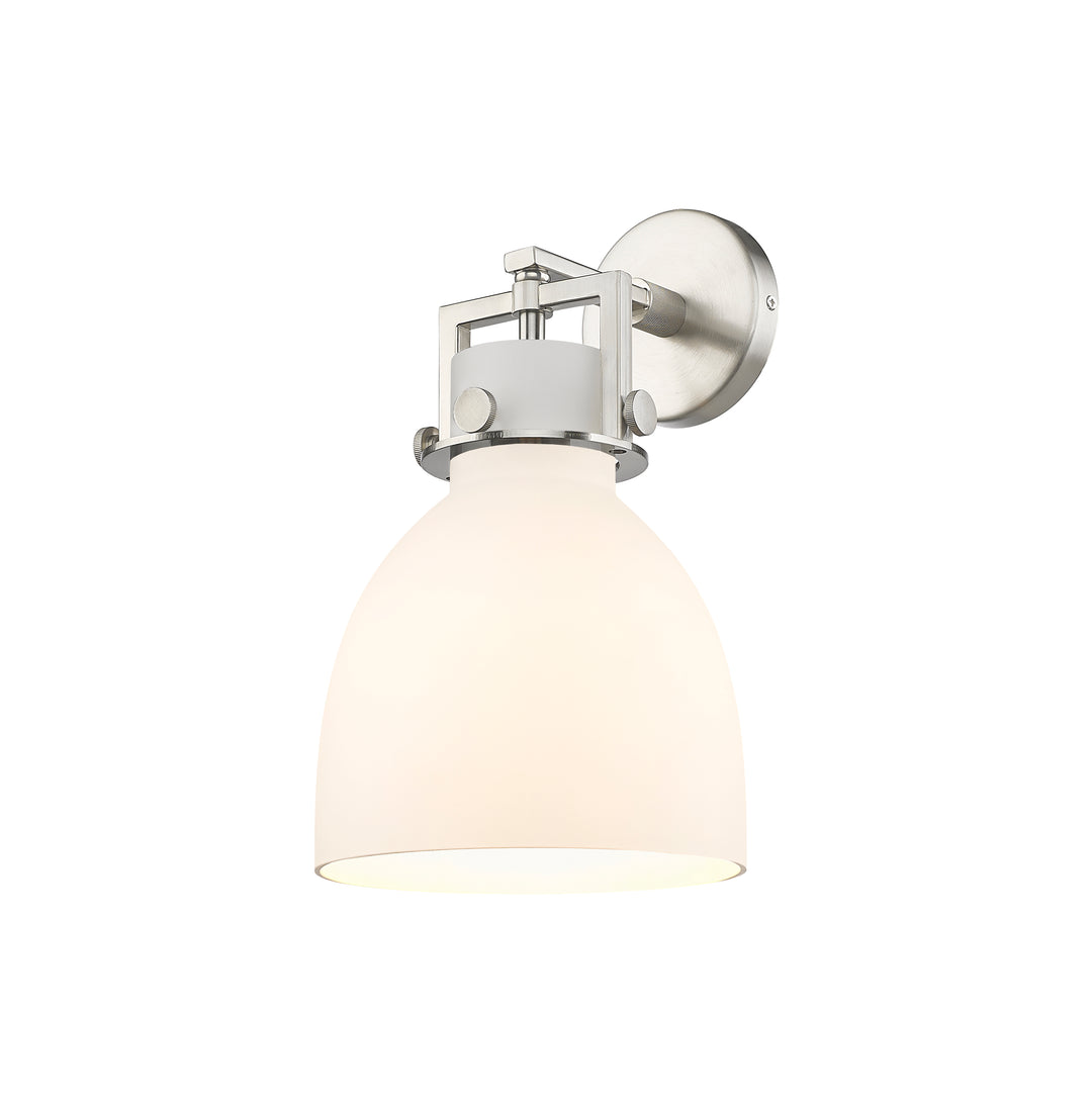 Innovations Lighting Newton Bell 8" Sconce - Satin Nickel