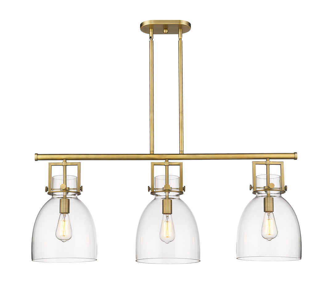 Innovations Lighting Newton Bell 7" Island Light - Brushed Brass